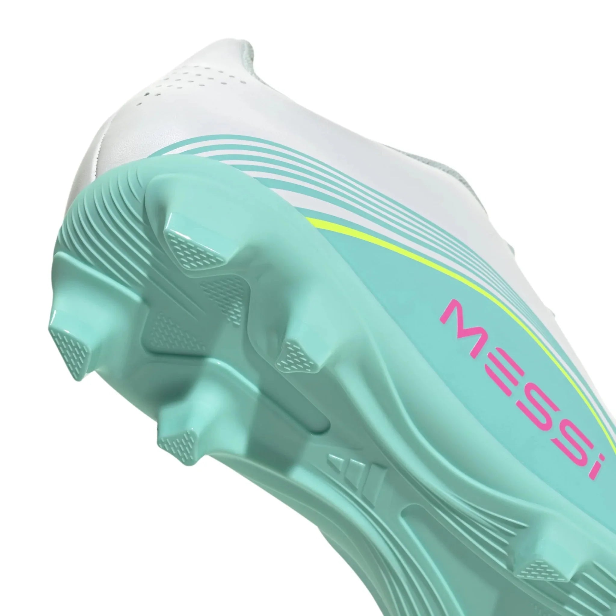 adidas Kids F50 Messi Club Firm/Multi Ground Soccer Cleats - Messi Aurora Radiante Pack (SP26) 8