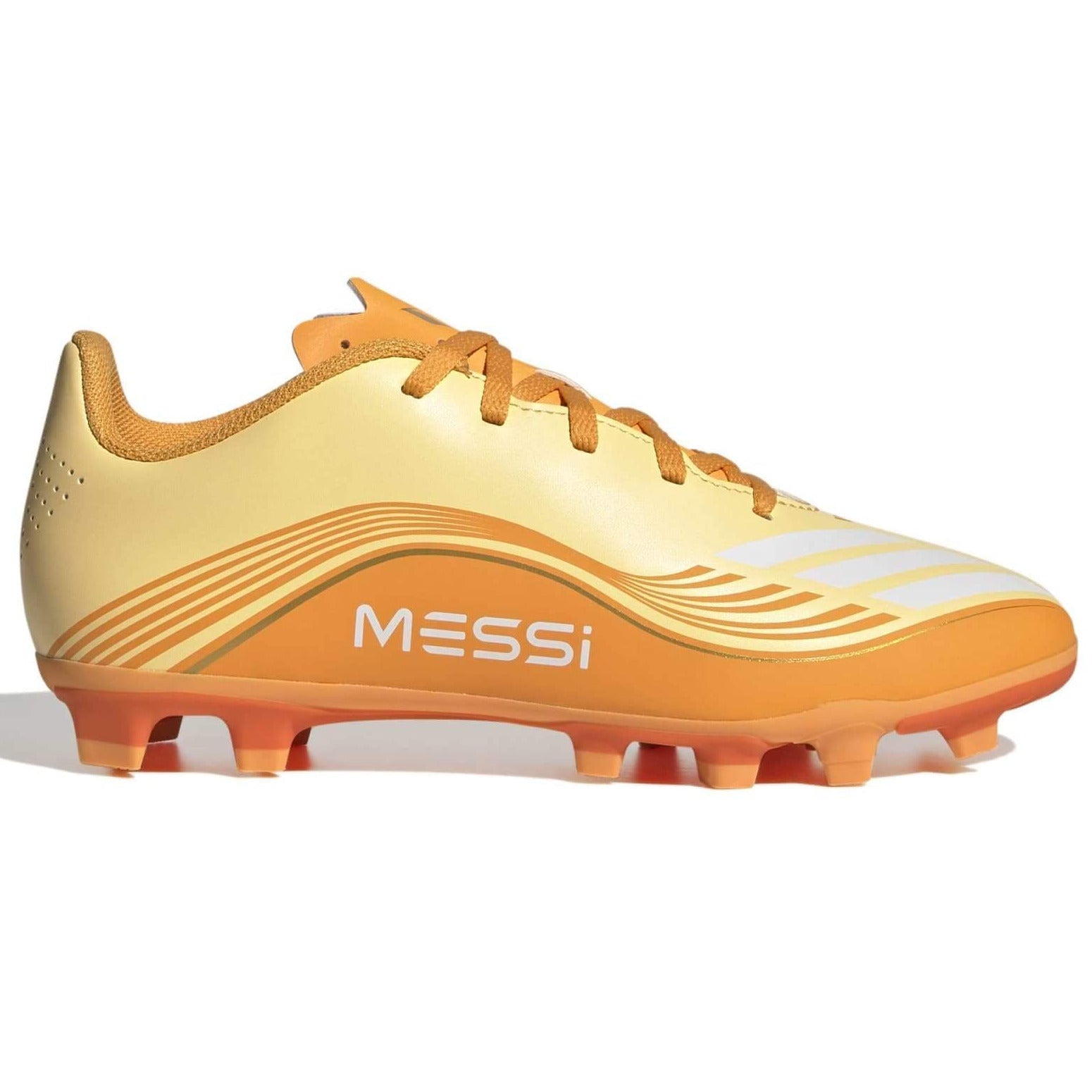 adidas Kids F50 Messi Club Firm/Multi Ground Soccer Cleats - Messi Hora Dorada Pack (SP26) 1