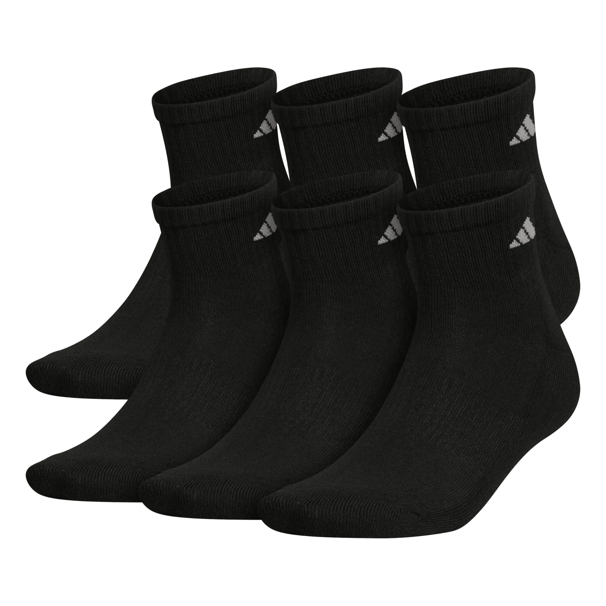 adidas Men's Athletic Cushioned 6-Pack Quarter Socks 5
