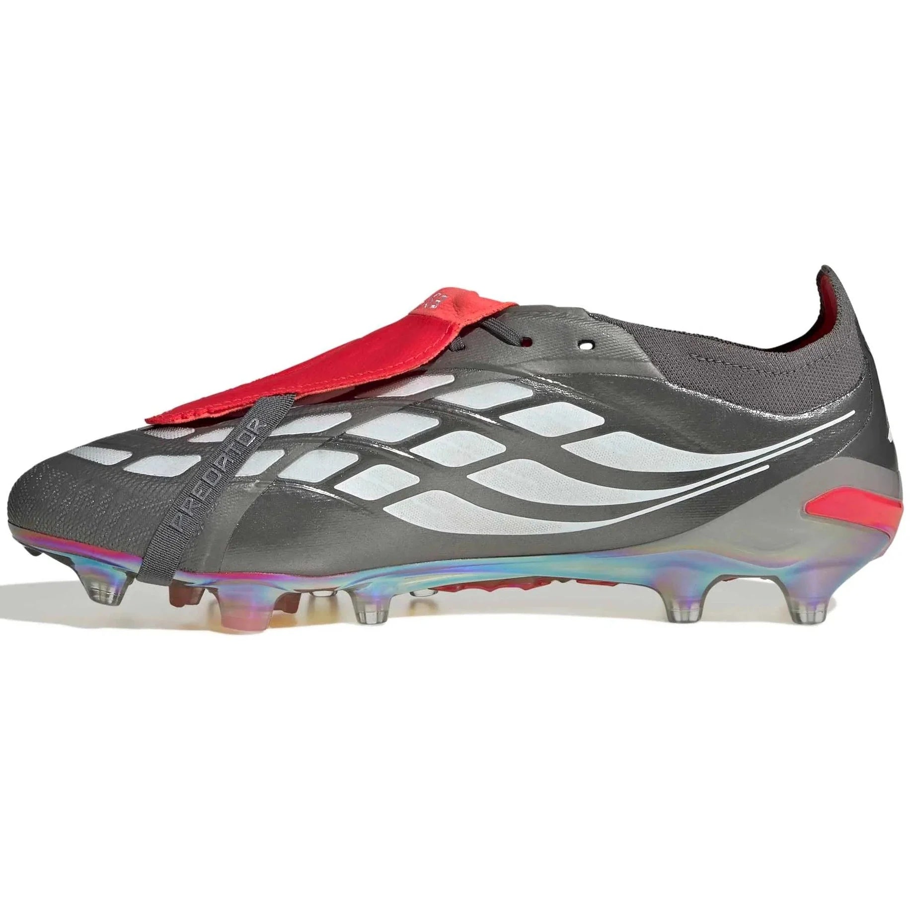 adidas Predator Elite Fold-Over Tongue Artificial Grass Soccer Cleats - Finishers Steel Pack (SP26) 2