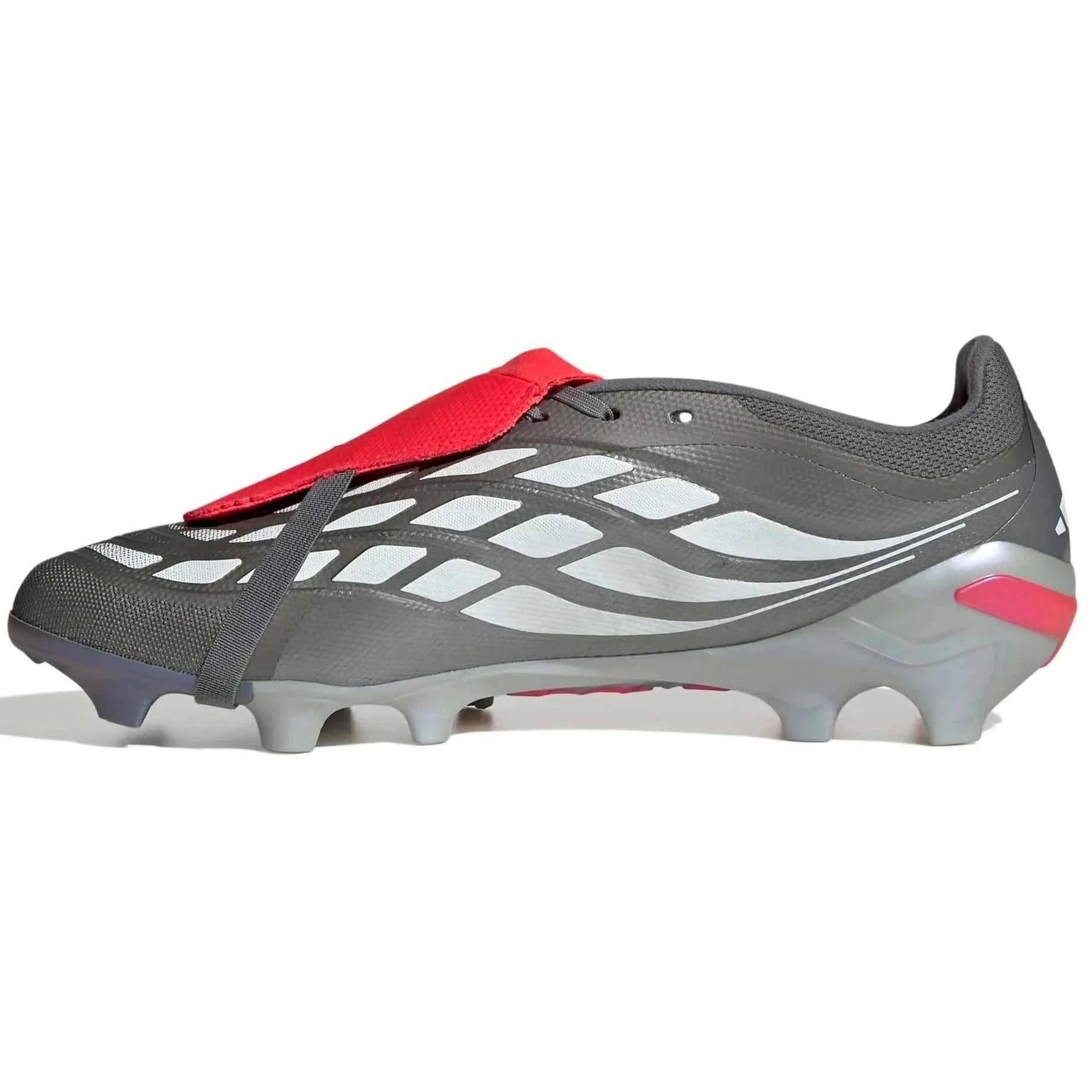 adidas Predator League Fold-Over Tongue Firm Ground Soccer Cleats - Finishers Steel Pack (SP26) 2