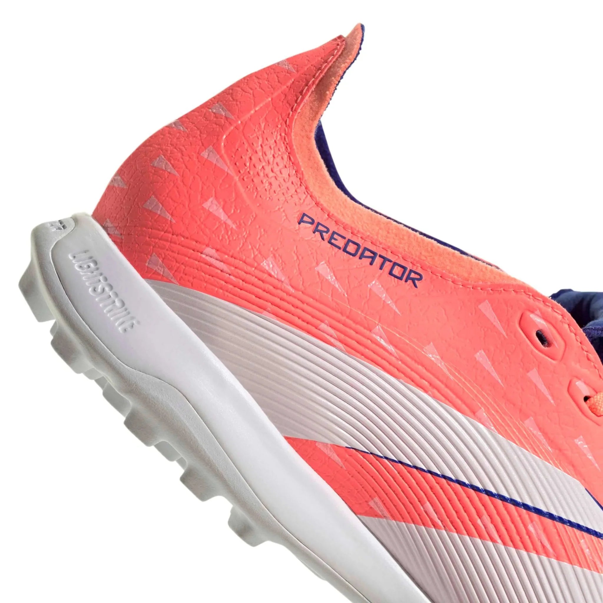 adidas Predator League Fold-Over Tongue Turf Soccer Shoes - Coral Blaze Pack (FA25) 8