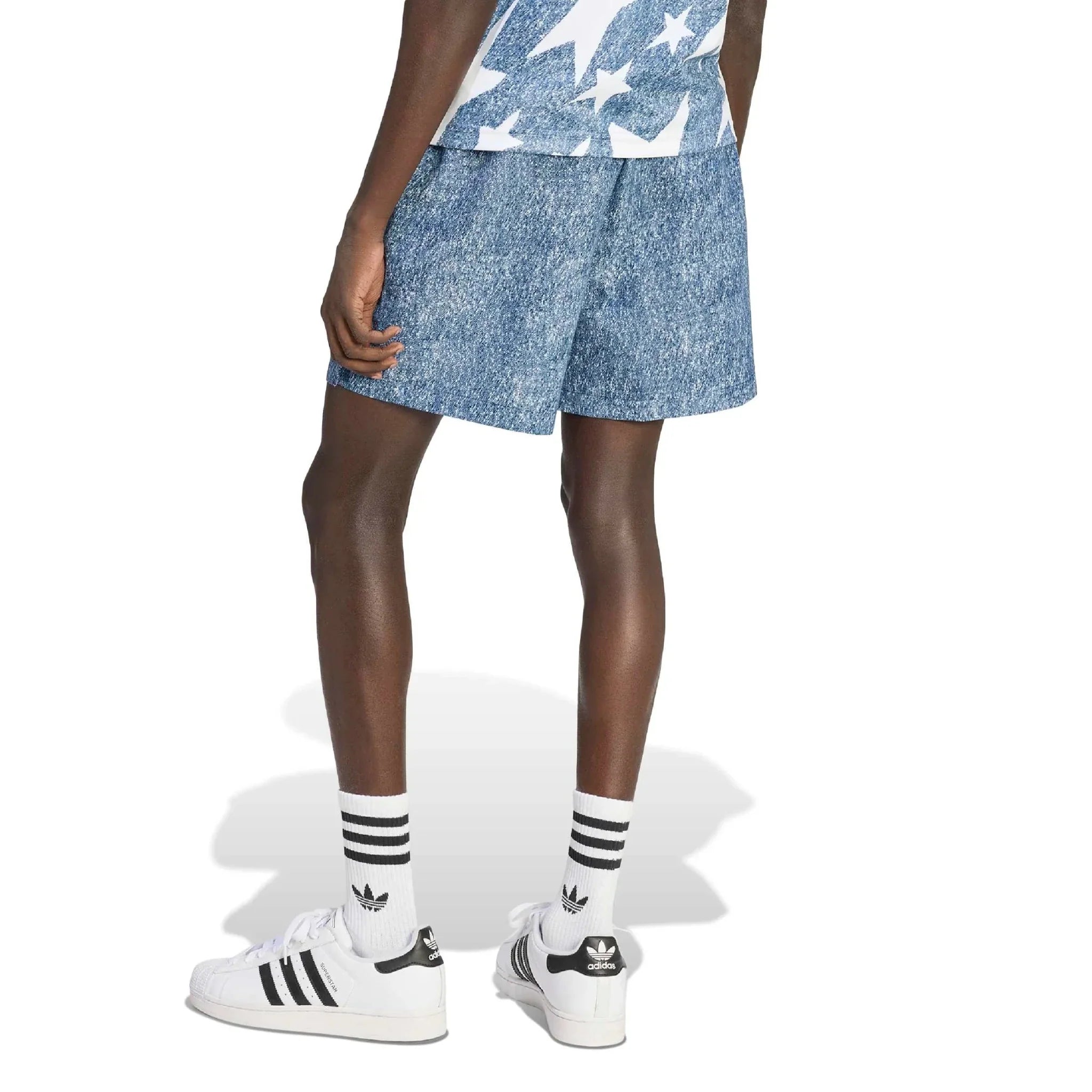 adidas USA Men's Denim Graphic Shorts 3