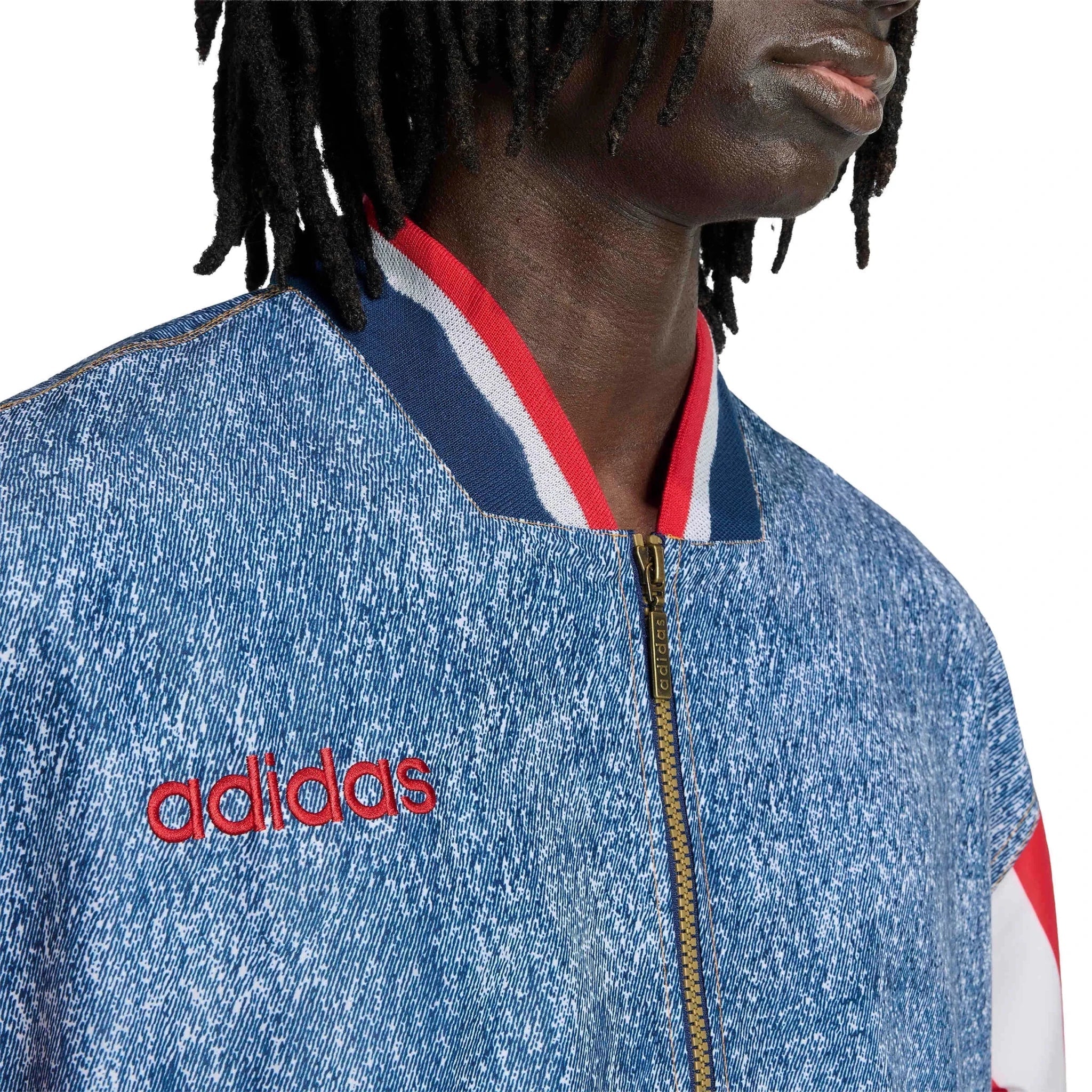 adidas USA Men's Denim Graphic Track Top 4