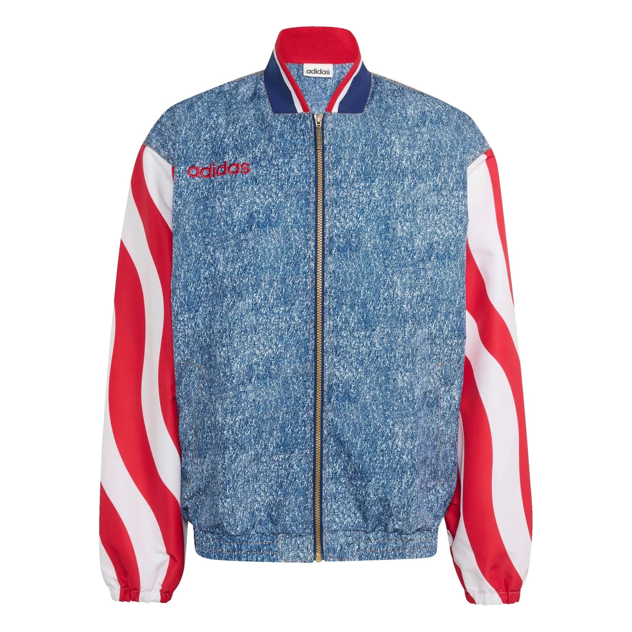 adidas USA Men's Denim Graphic Track Top 1