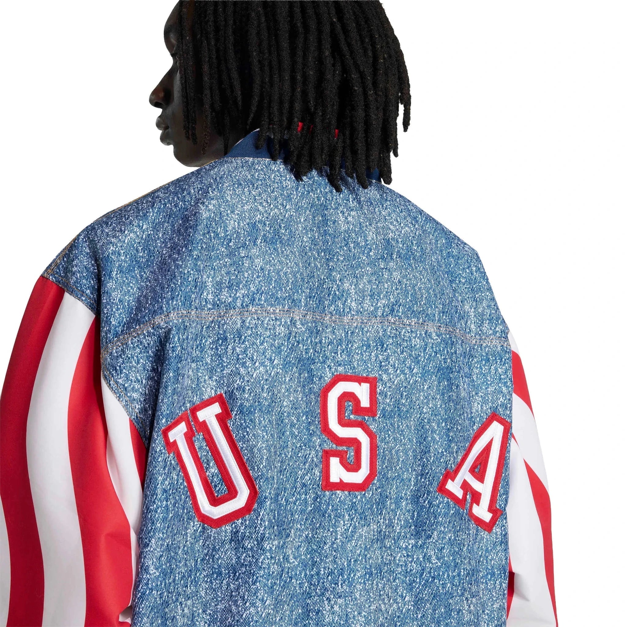 adidas USA Men's Denim Graphic Track Top 5