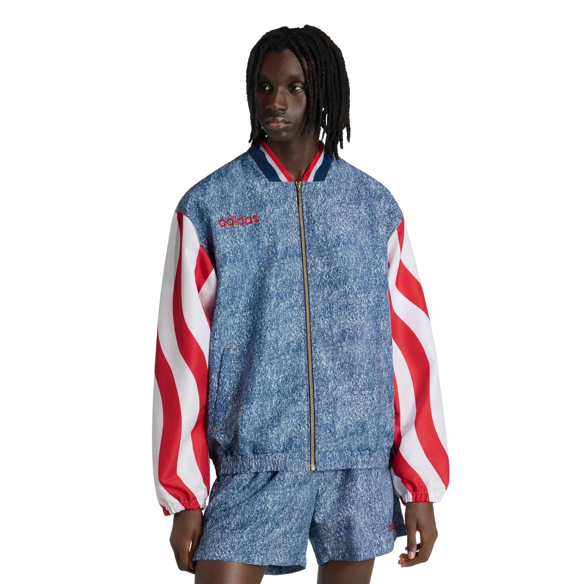 adidas USA Men's Denim Graphic Track Top 2