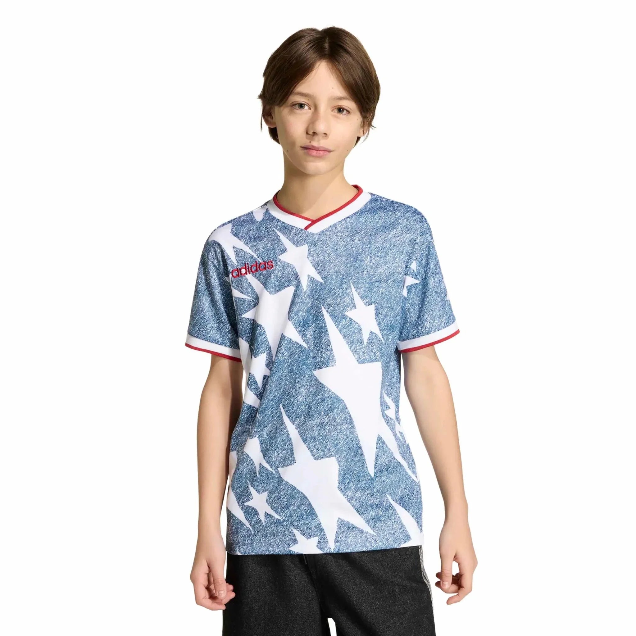 adidas USA Youth Denim Graphic Jersey 3