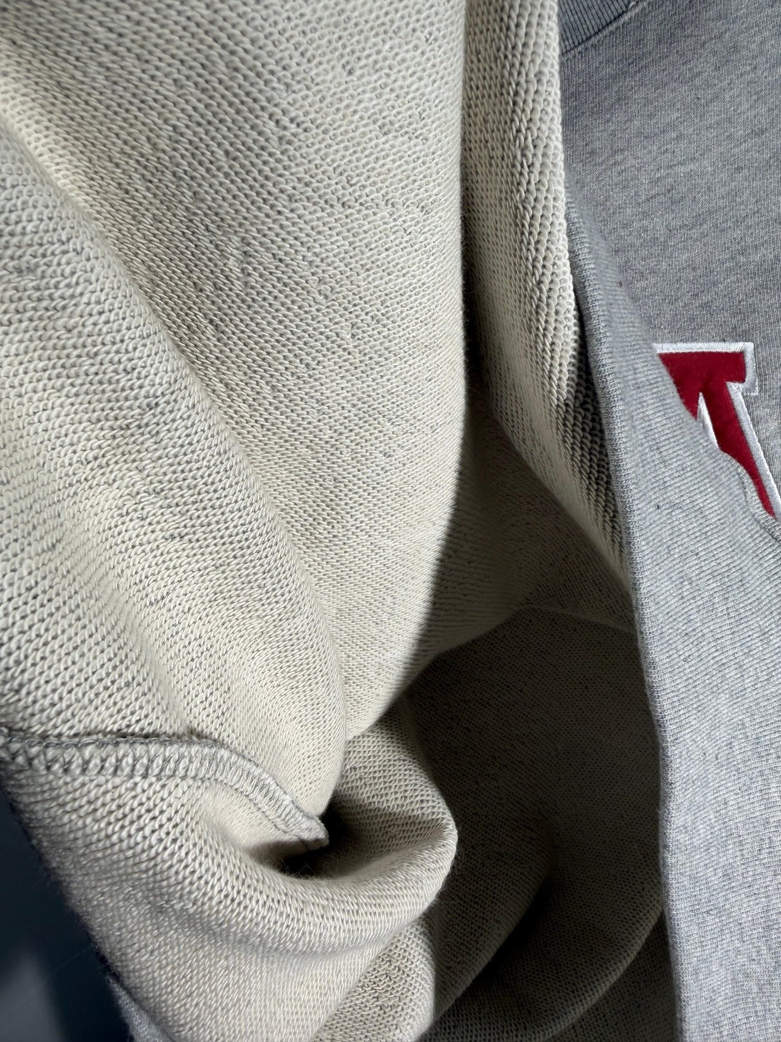 Alabama Varsity Mockneck Embroidered Crewneck Sweatshirt - Heather Grey 3