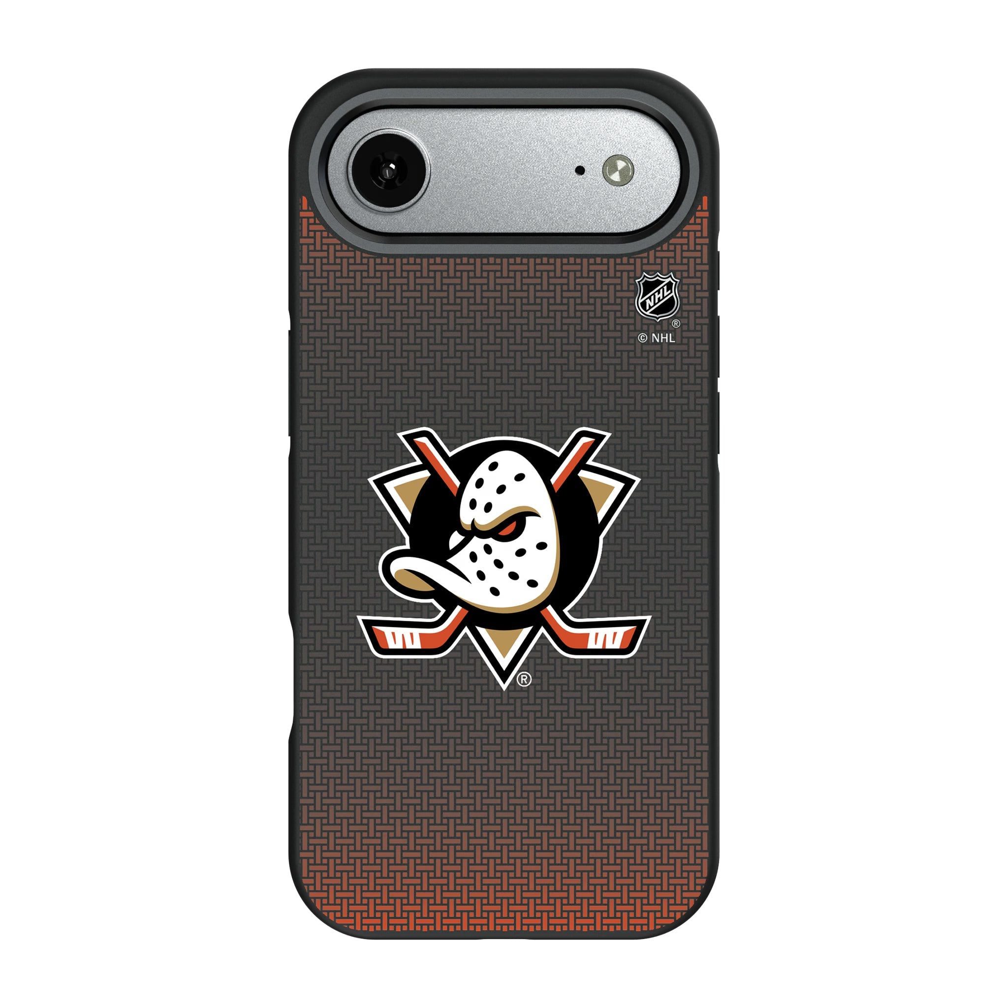 Anaheim Ducks Linen Bump Phone Case 9