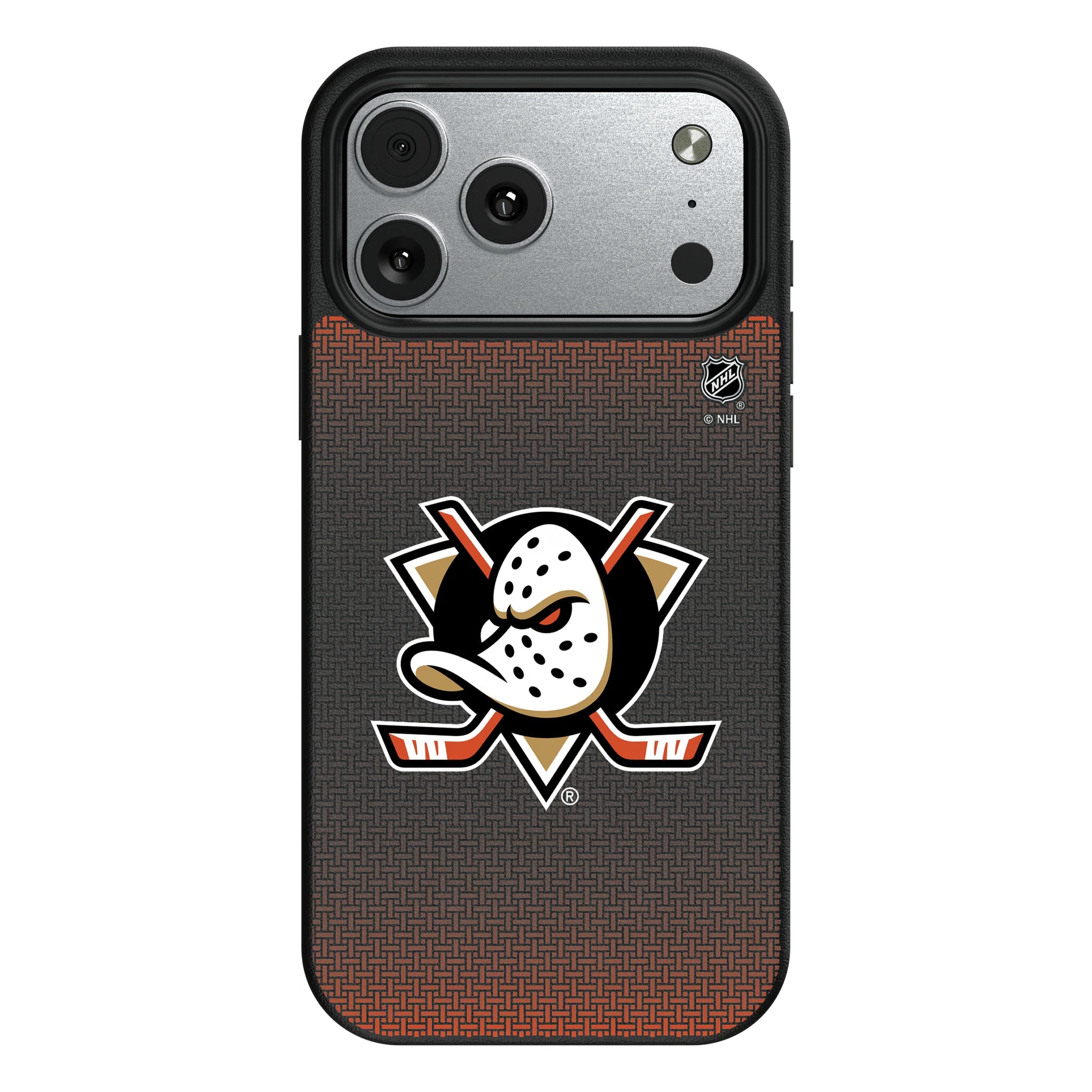 Anaheim Ducks Linen MagSafe Compatible Phone Case for Apple iPhone 10