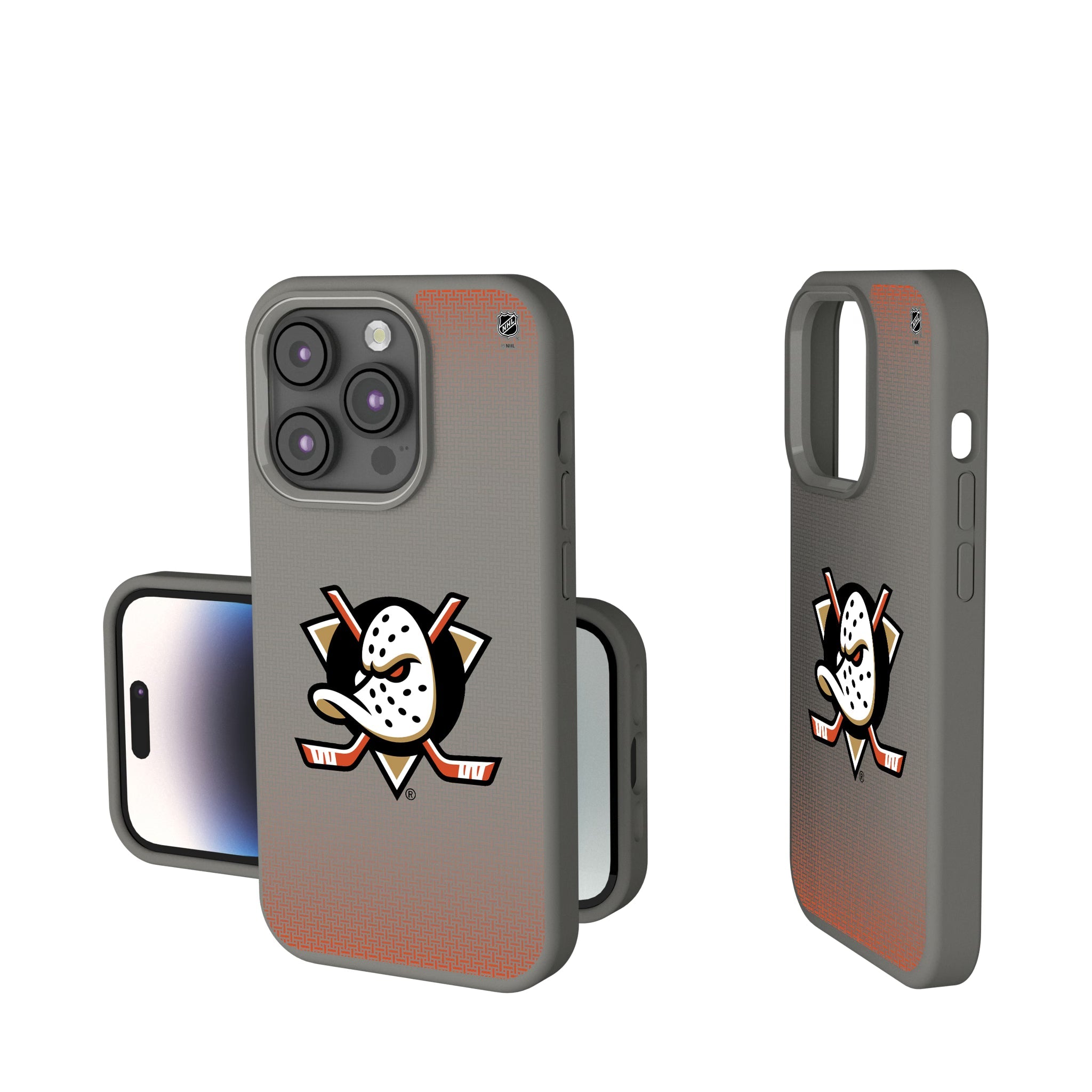 Anaheim Ducks Linen Soft Touch Phone Case 14