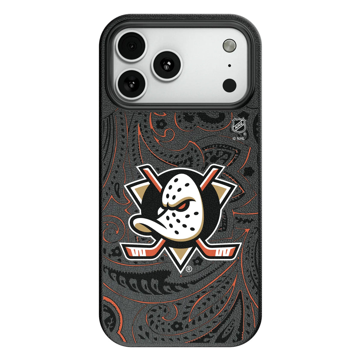 Anaheim Ducks Paisley MagSafe Compatible Phone Case for Apple iPhone 9
