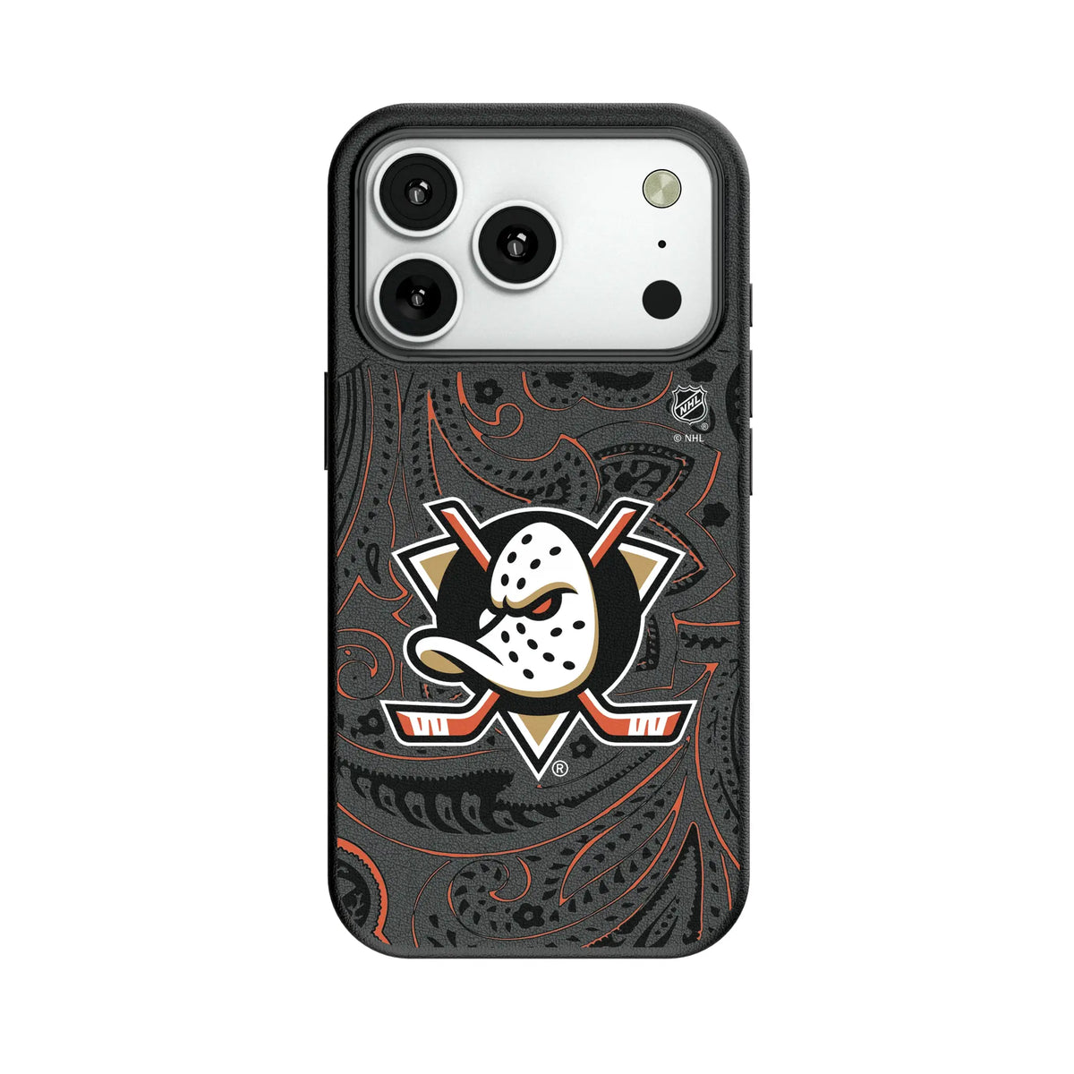 Anaheim Ducks Paisley MagSafe Compatible Phone Case for Apple iPhone 8