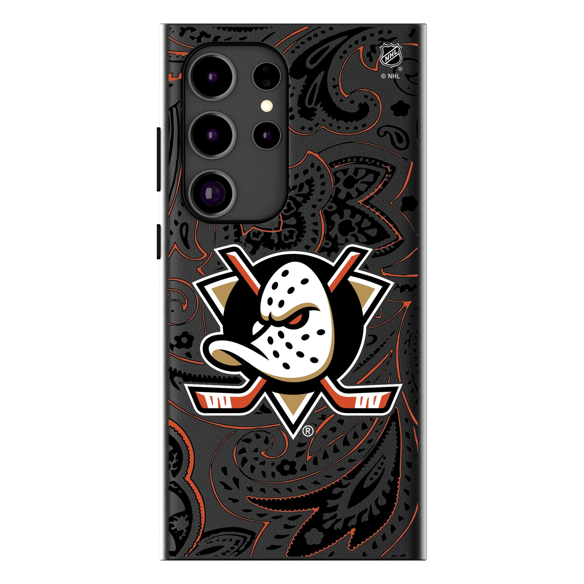 Anaheim Ducks Paisley MagSafe Compatible Phone Case for Samsung Galaxy 13