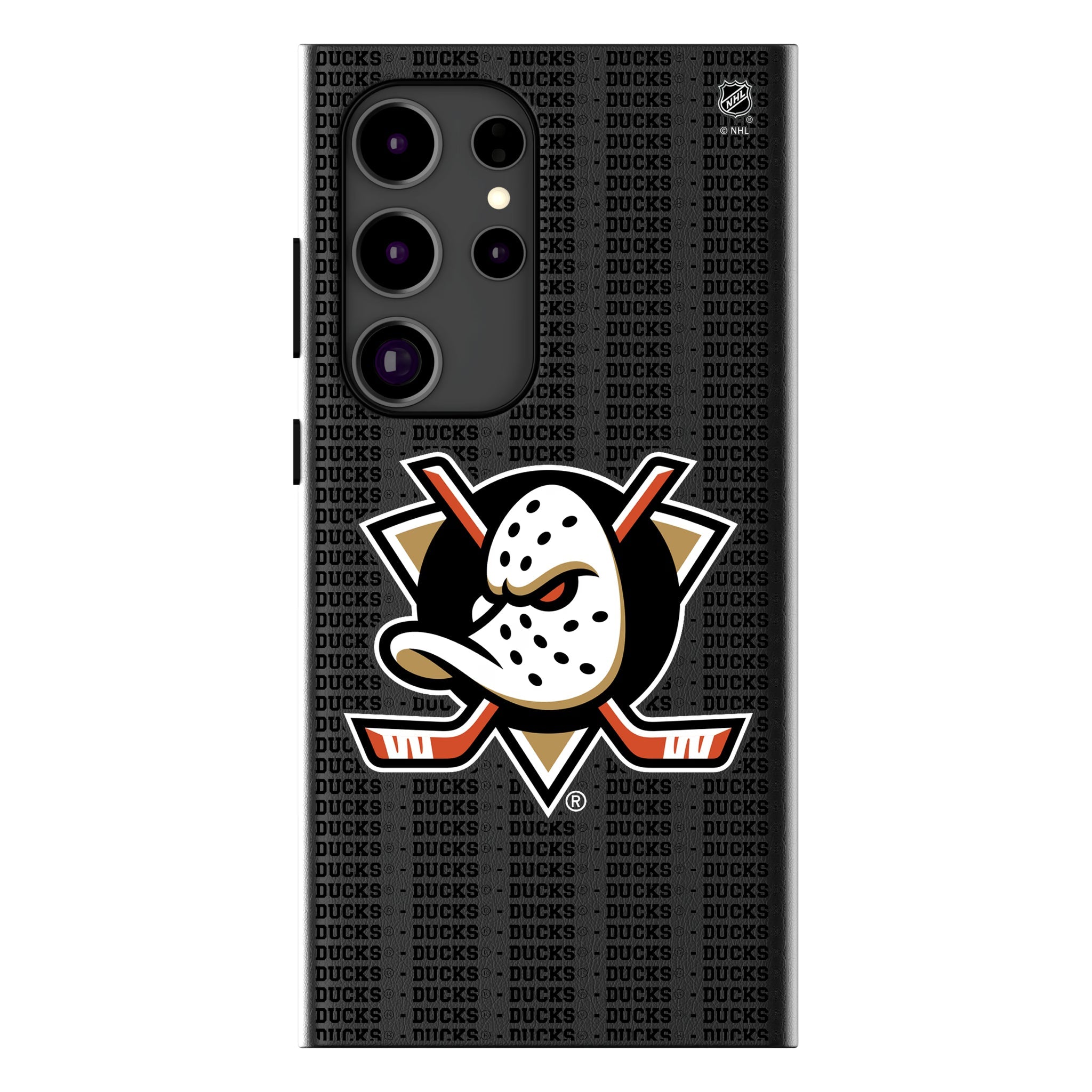 Anaheim Ducks Text Backdrop MagSafe Compatible Phone Case for Samsung Galaxy 11