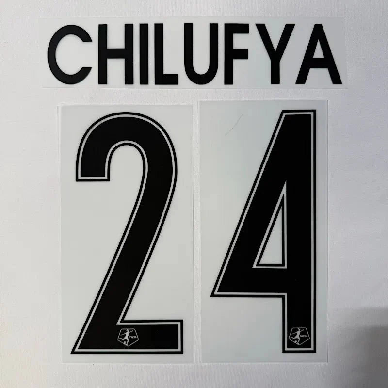 Angel City 2026- Away CHILUFYA #24 Official Name Set 1