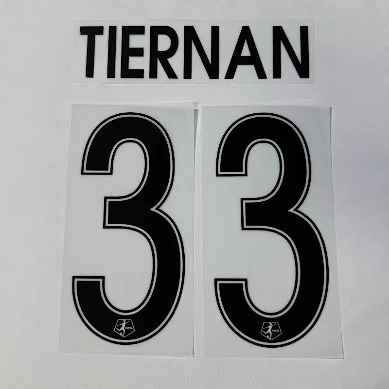 Angel City 2026-Away THIERNAN #33 Official Name Set 1