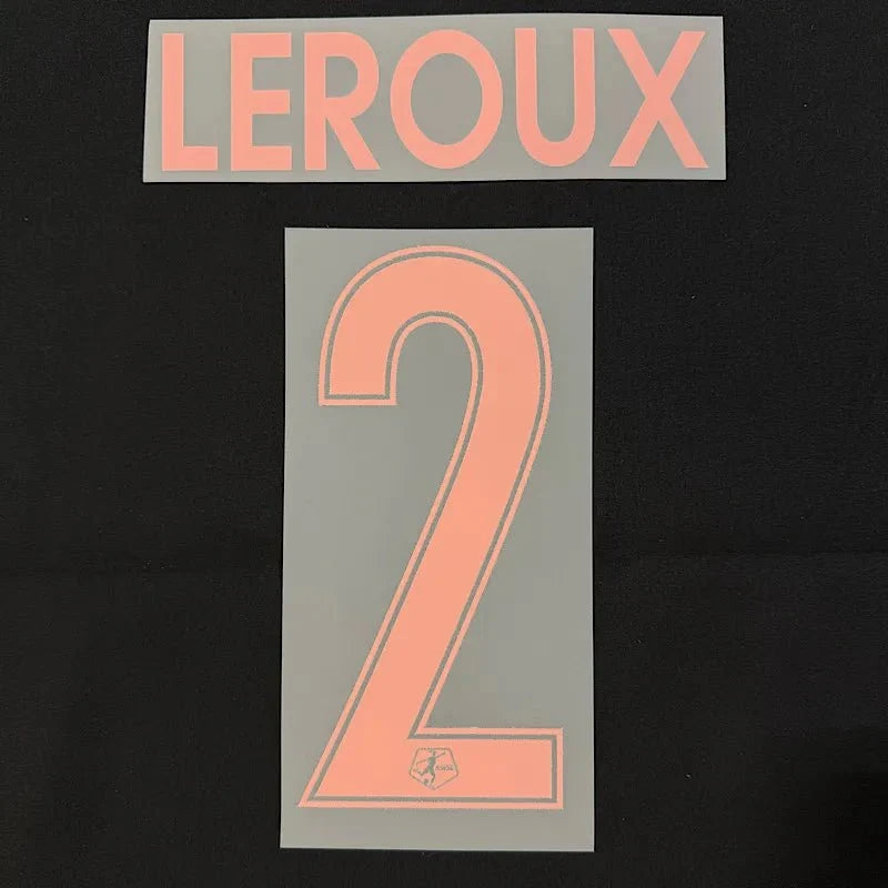 Angel City 2026- Home Leroux #2 Jersey Name Set 1