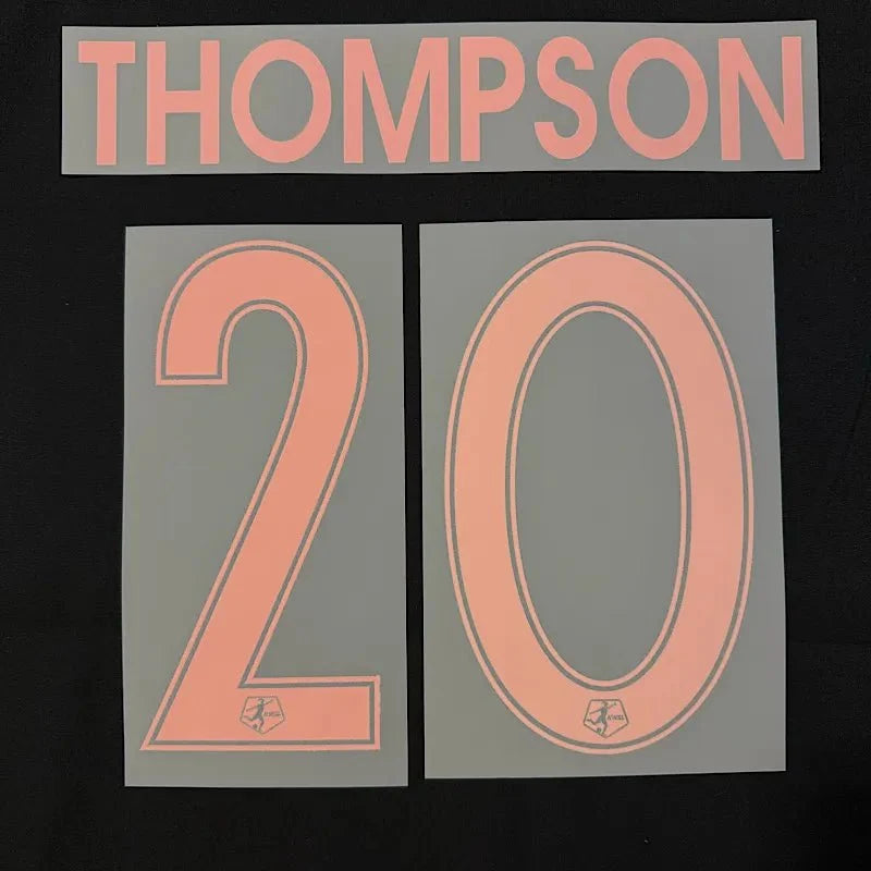 Angel City 2026- Home Thompson #20 Jersey Name Set 1