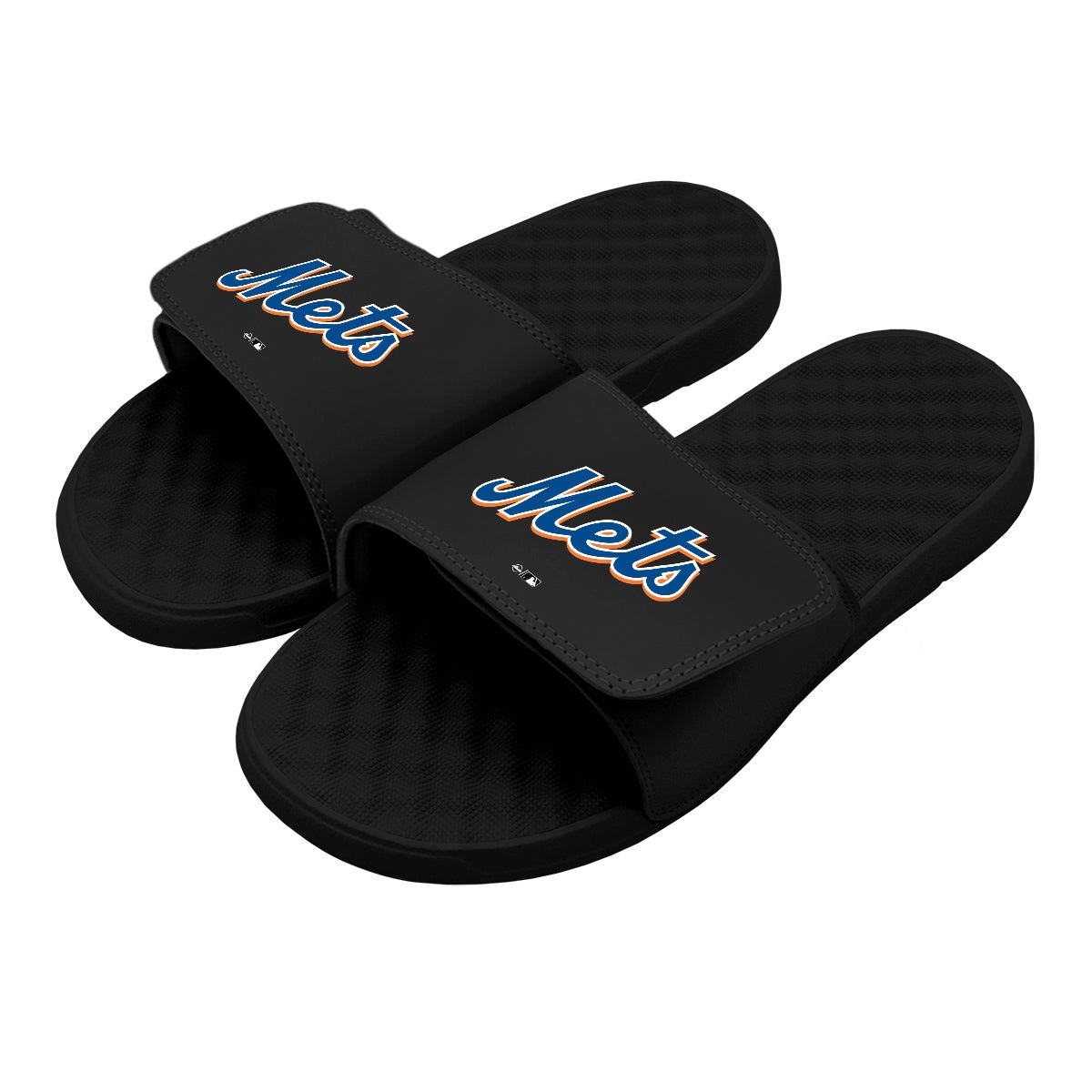 New York Mets Wordmark Black Slides 1