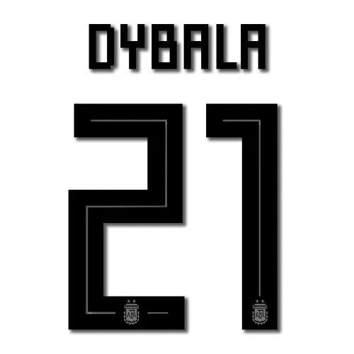 Argentina 2018 Home Dybala #21 Name Set 1