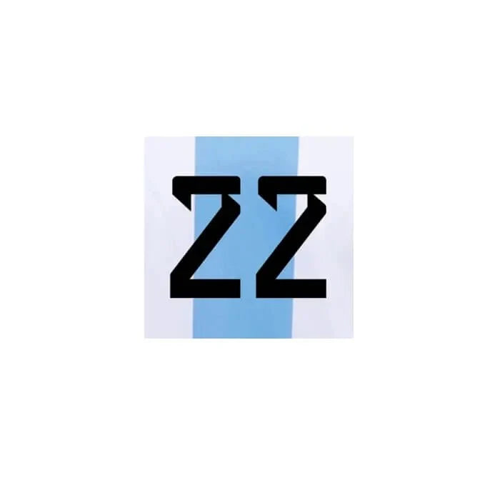 Argentina 2022-23 Home L. Martinez #22 Jersey Name Set 2