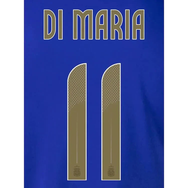 Argentina 2024/25 Away Di Maria #11 Jersey Name Set 1