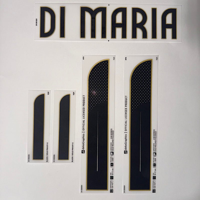Argentina 2024/25 Home  Di Maria #11 Youth Jersey Name Set 1