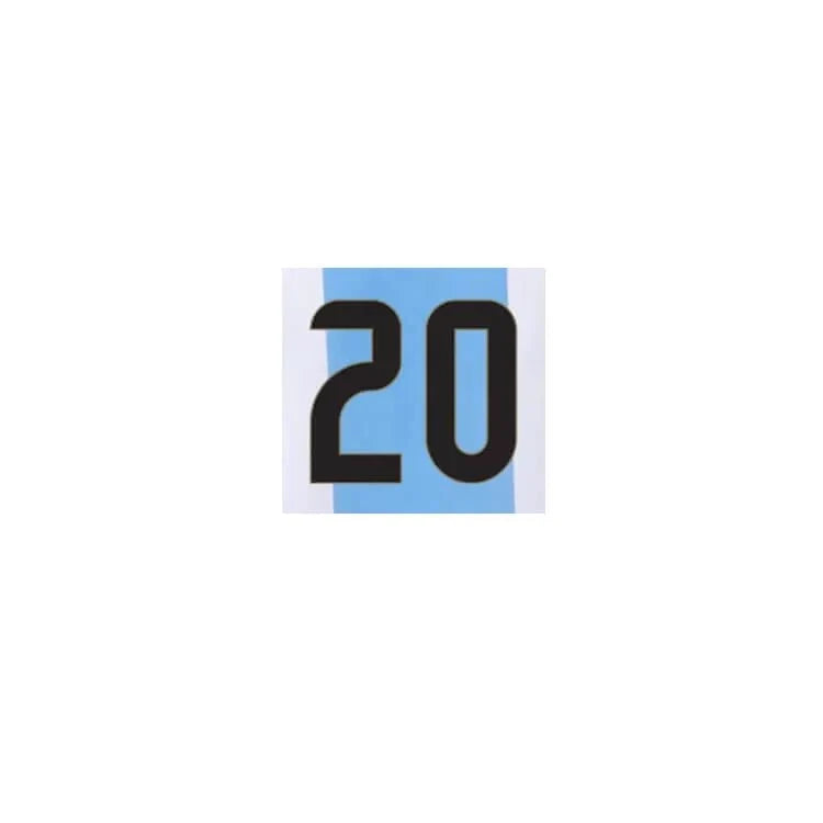Argentina 2024/25 Home Mac Allister #20 Jersey Name Set 2