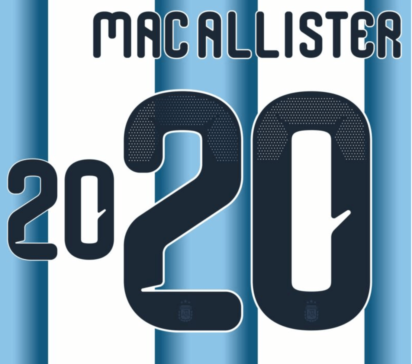 Argentina 2026- Home MACALLISTER #20 Official Name Set 1