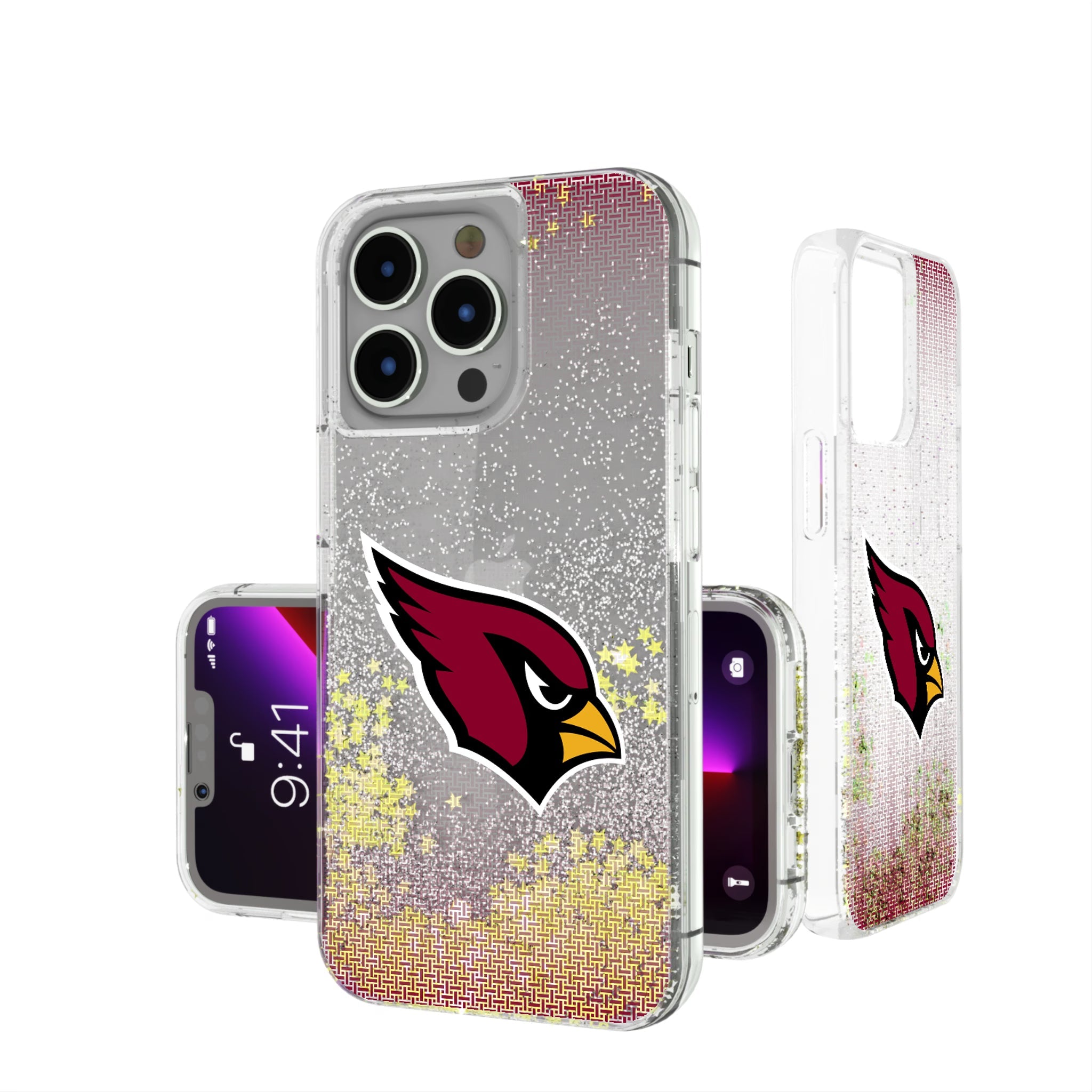 Arizona Cardinals Linen Glitter Phone Case 17
