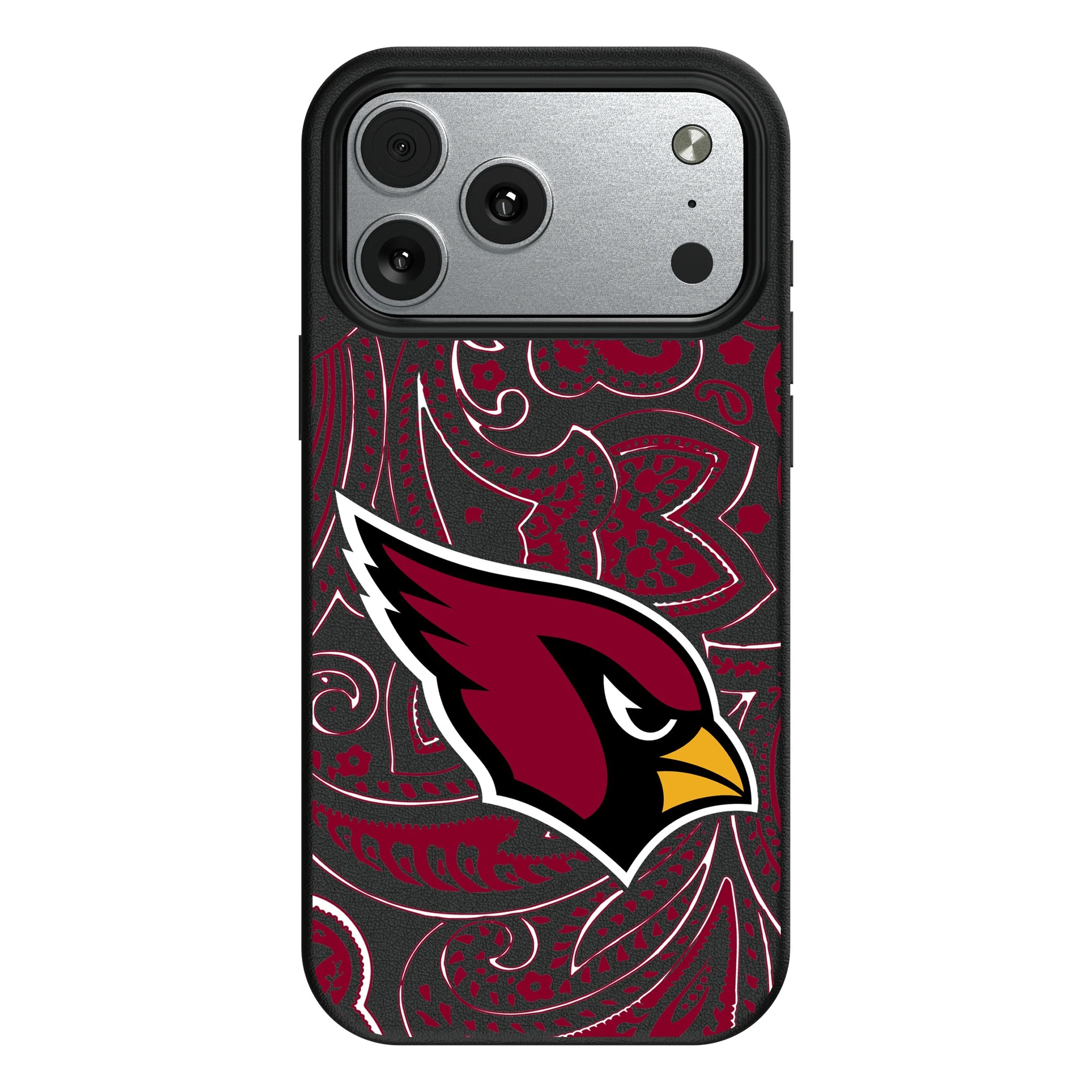 Arizona Cardinals Paisley MagSafe Compatible Phone Case for Apple iPhone 10