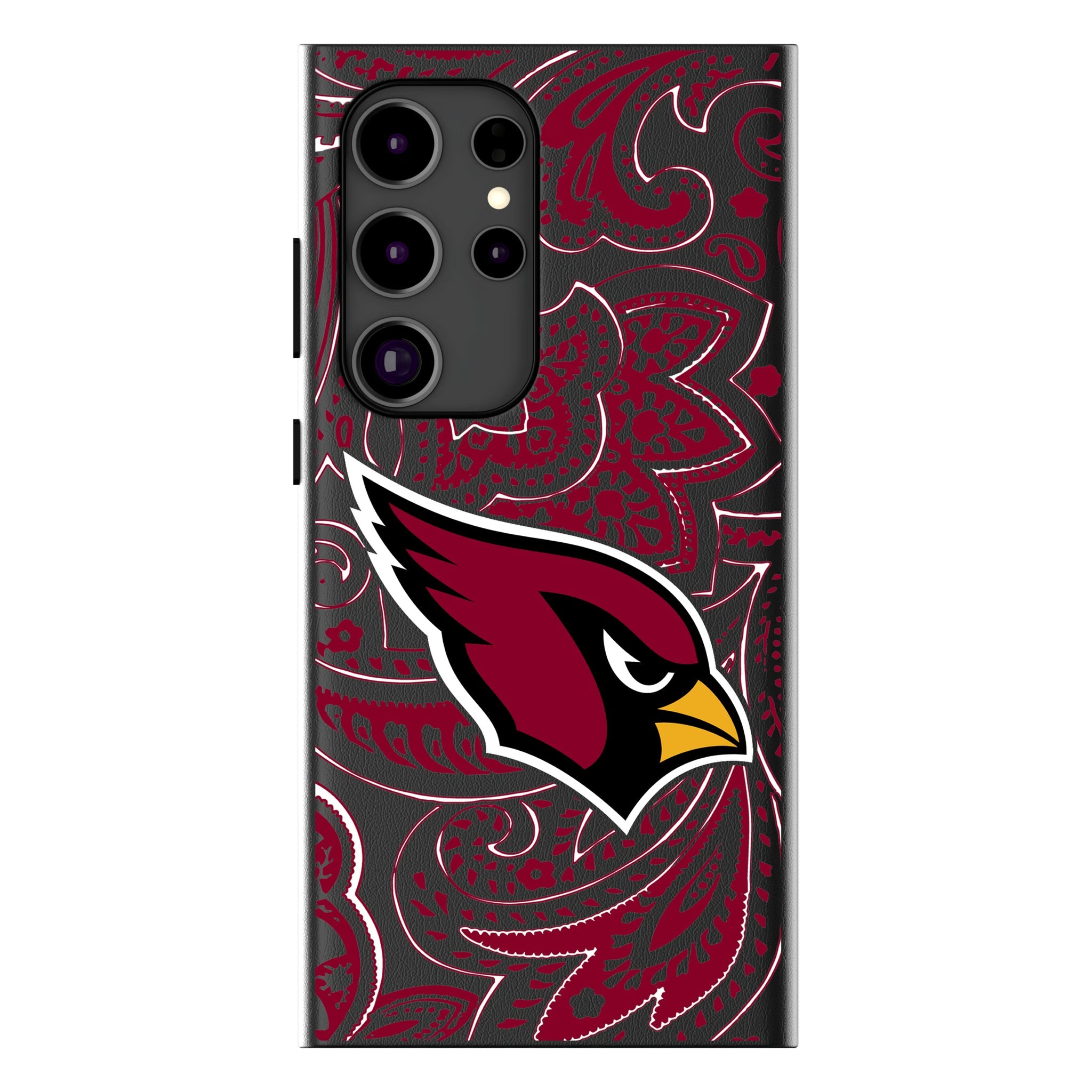 Arizona Cardinals Paisley MagSafe Compatible Phone Case for Samsung Galaxy 17