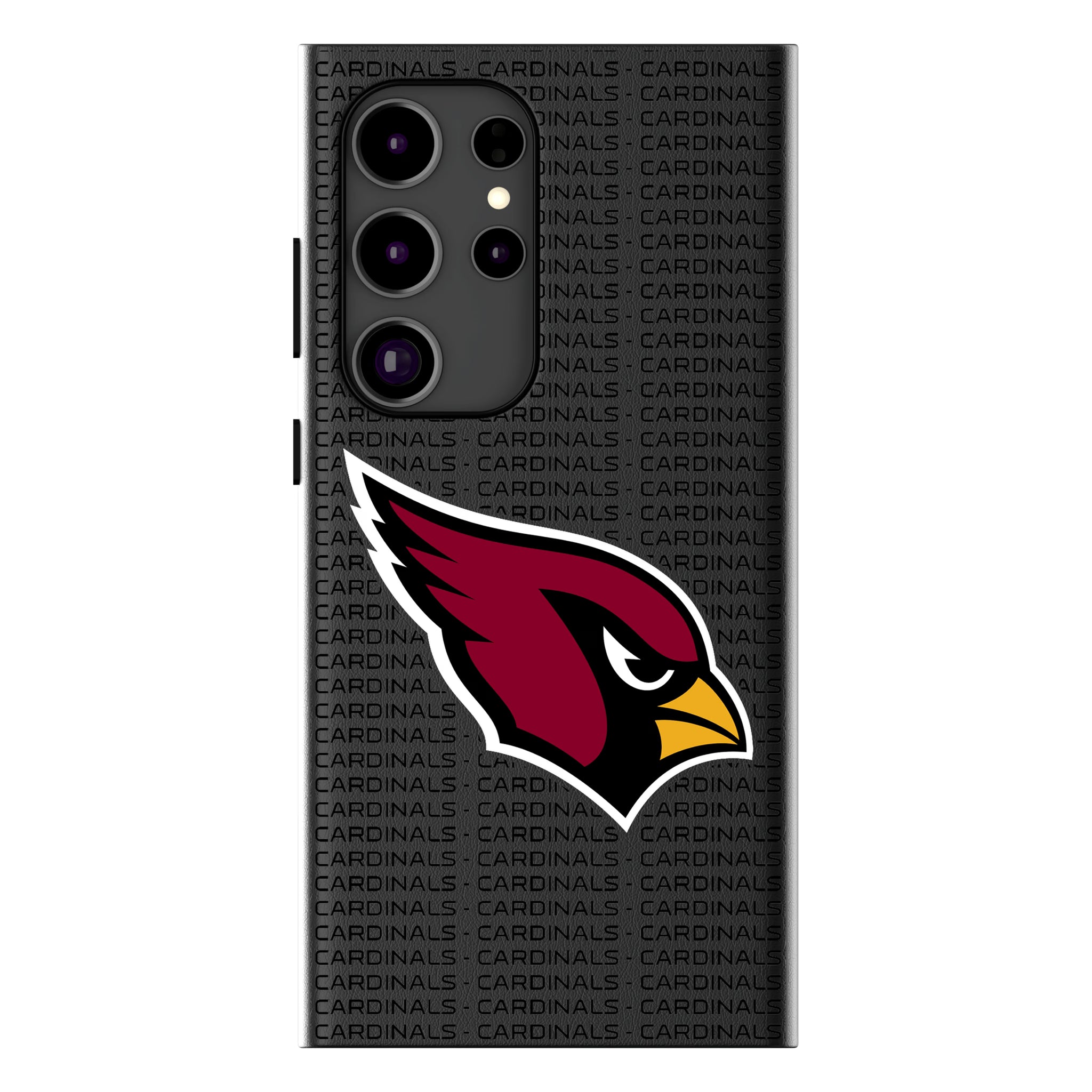 Arizona Cardinals Text Backdrop MagSafe Compatible Phone Case for Samsung Galaxy 15