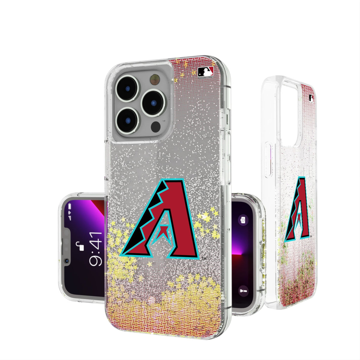 Arizona Diamondbacks Linen Glitter Phone Case 7