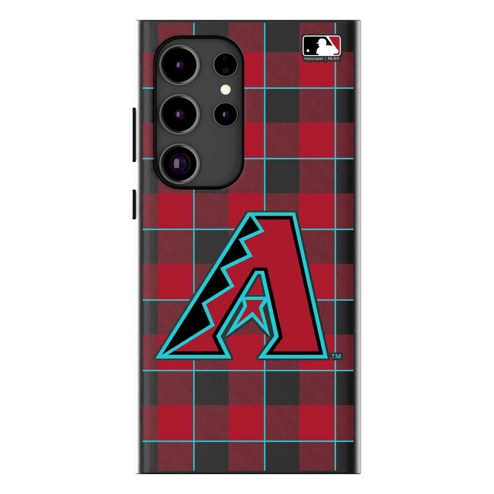 Arizona Diamondbacks Plaid MagSafe Compatible Phone Case for Samsung Galaxy 10