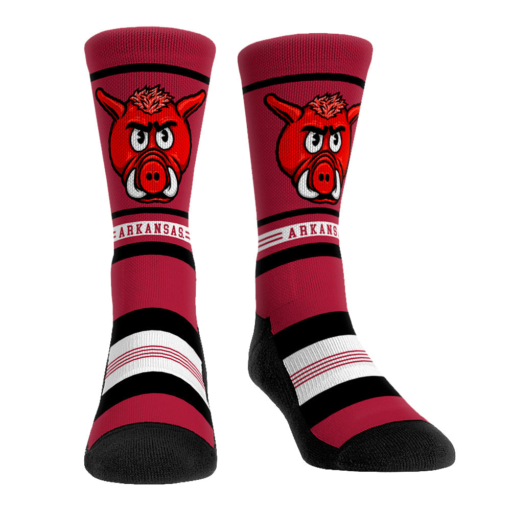 Arkansas Razorbacks - Game Face Mascot | Rock 'Em Socks