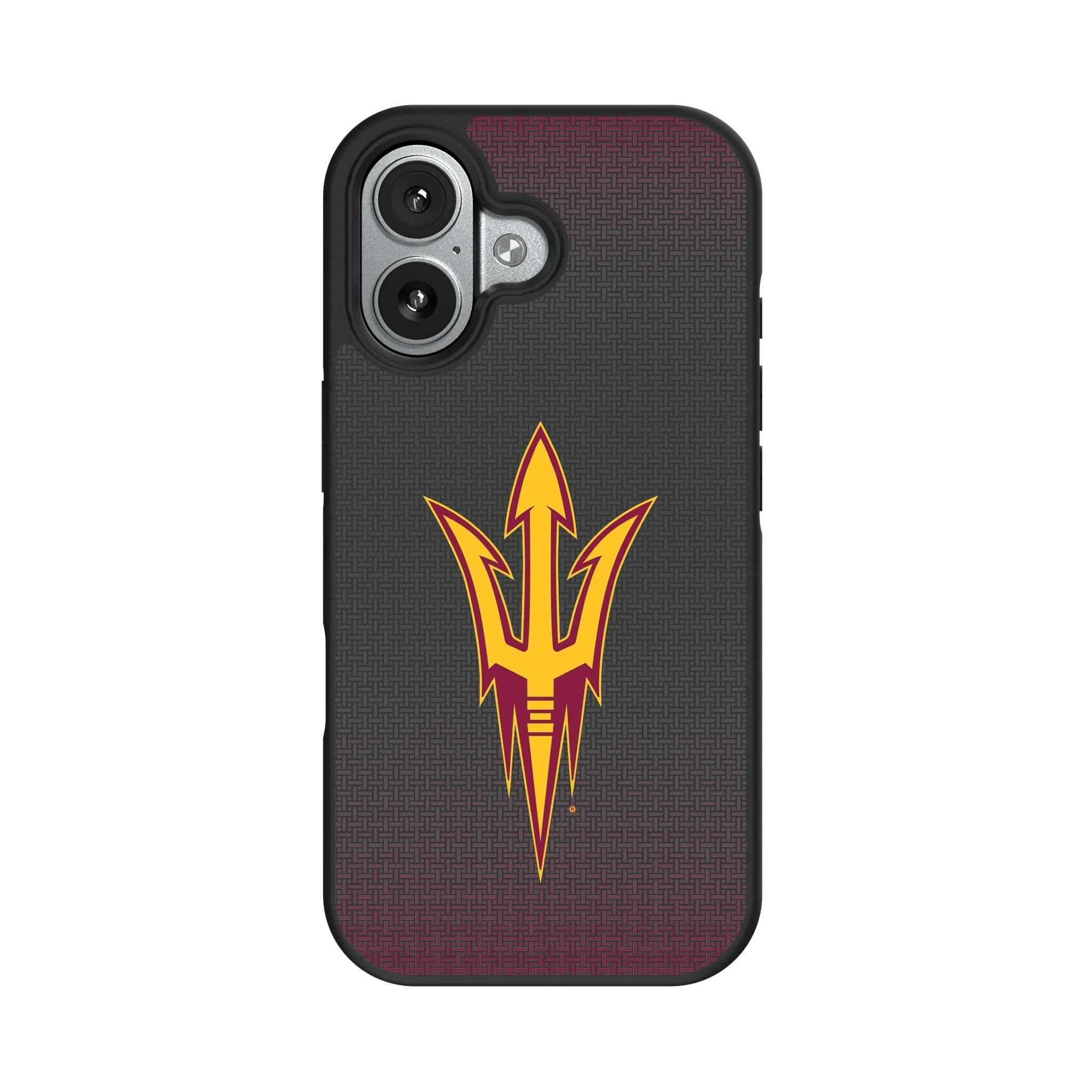 Arizona State University Sun Devils Linen Bump Phone Case for Apple iPhone 9