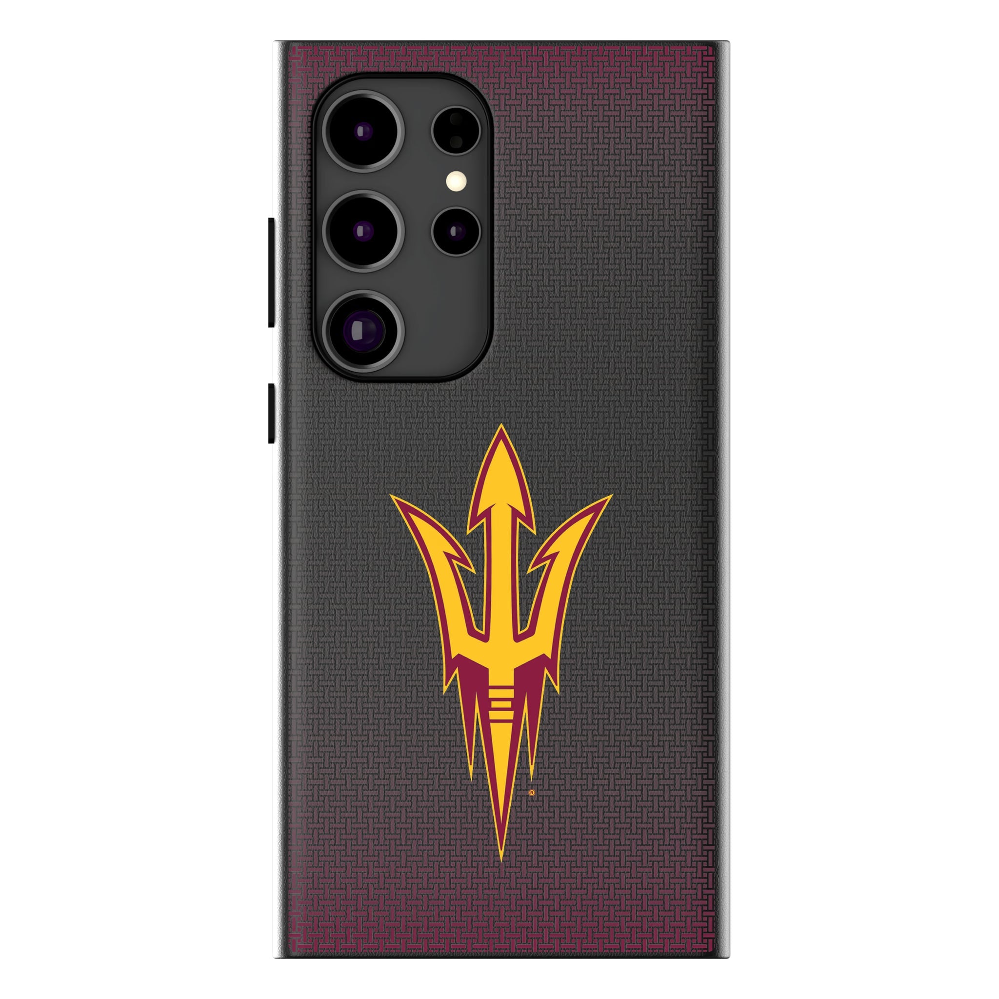 Arizona State University Sun Devils Linen MagSafe Compatible Phone Case for Samsung Galaxy 10