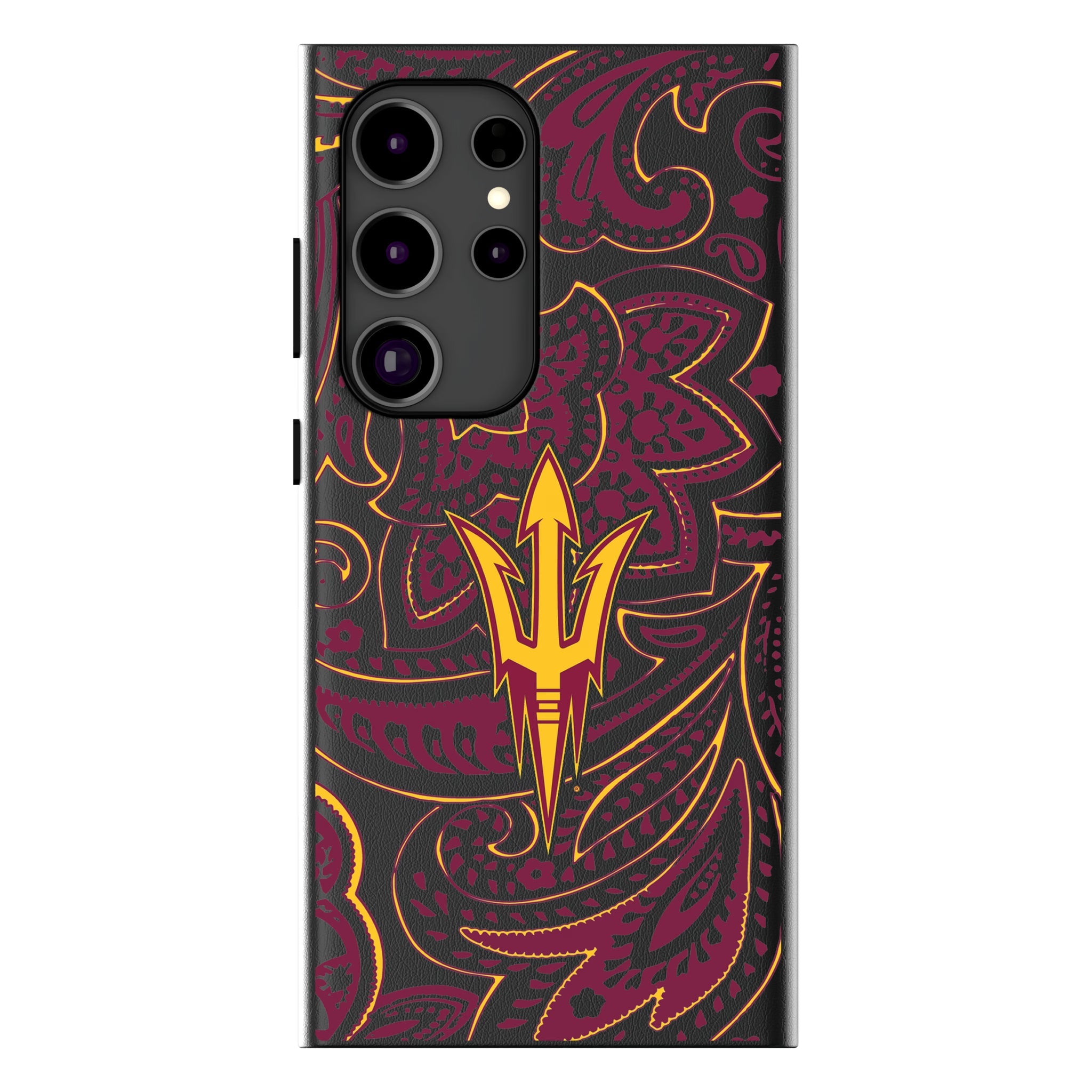 Arizona State University Sun Devils Paisley MagSafe Compatible Phone Case for Samsung Galaxy 17