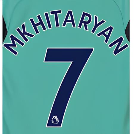 Arsenal 2018/19 Third Mkhitaryan #7 Jersey Name Set 1