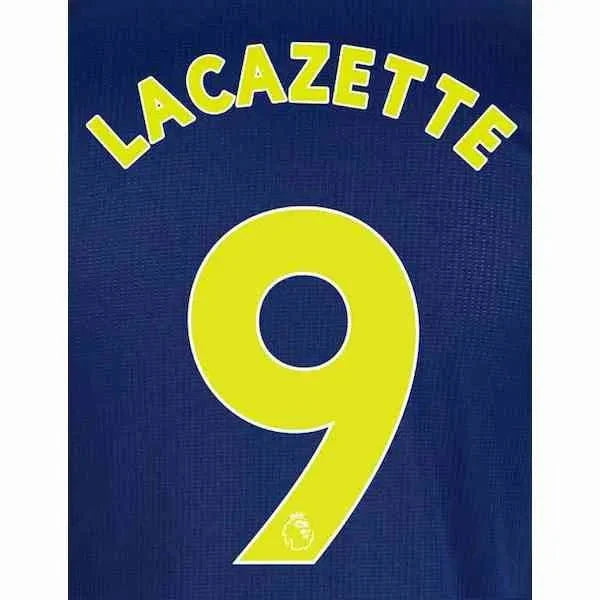 Arsenal 2019/20 Third Lacazette #9 Jersey Name Set 1