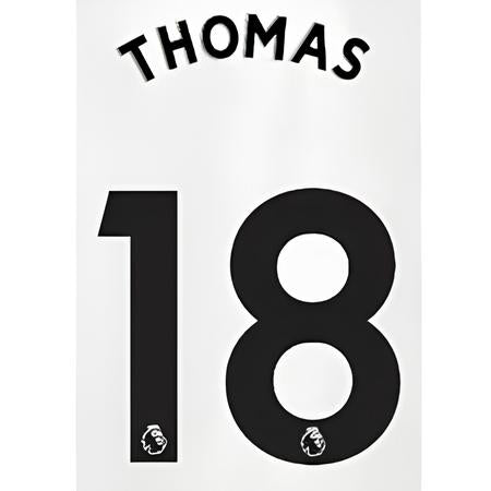 Arsenal 2019/22 Home Thomas #18 Jersey Name Set 1