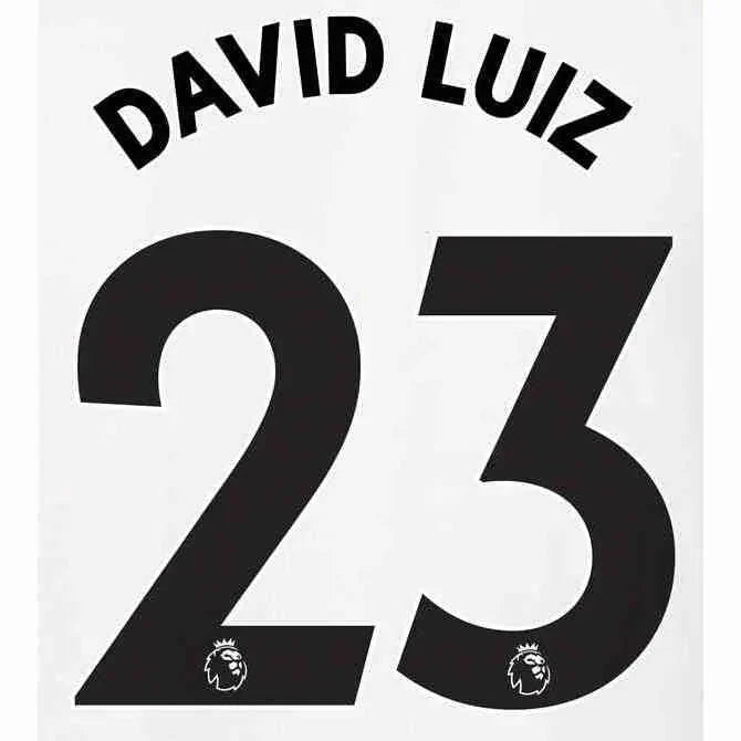 Arsenal 2020/21 Away  David Luiz #23 Jersey Name Set 1