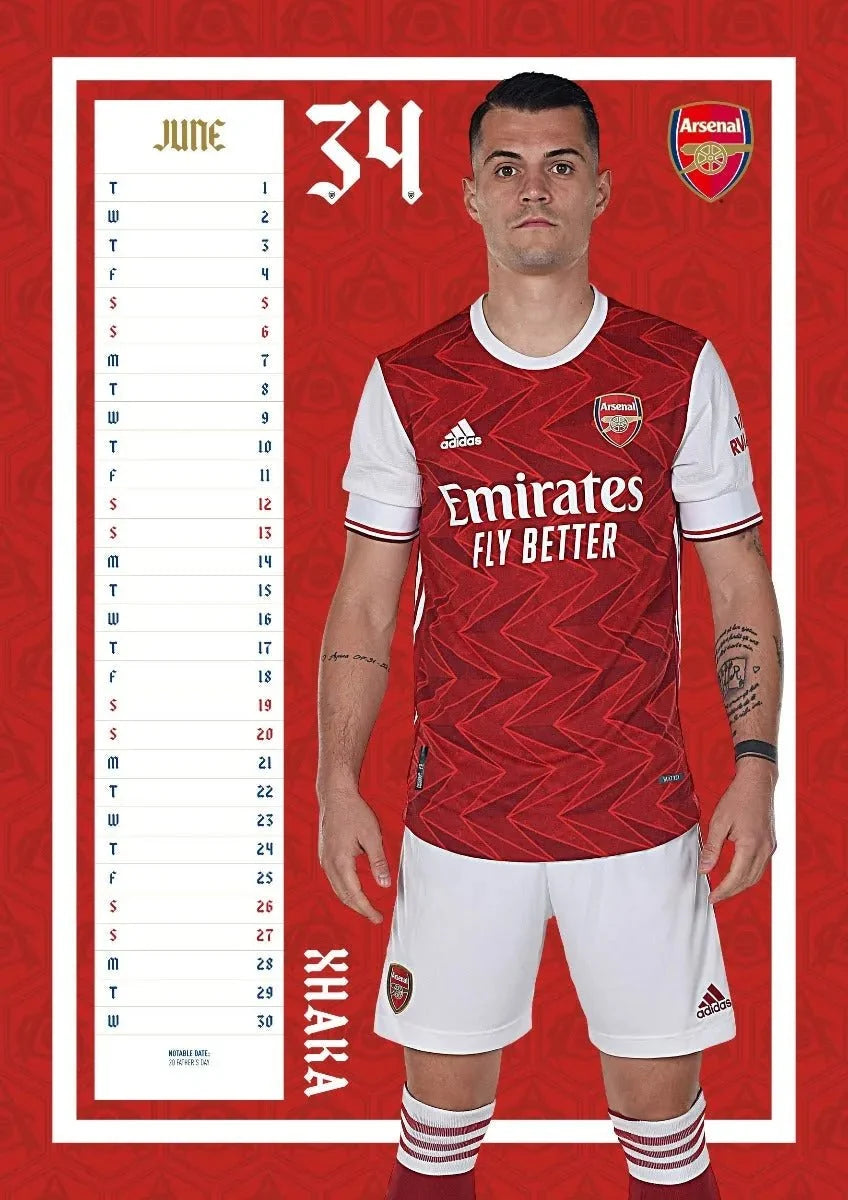 Arsenal 2021 Official Calendar 1