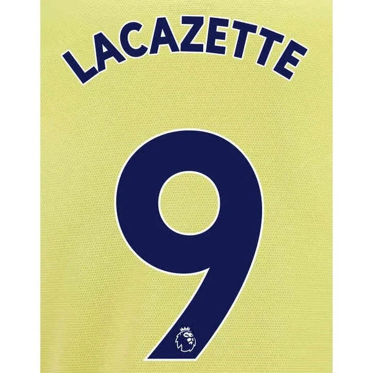 Arsenal 2021/22 Away Lacazette #9 Jersey Name Set-Navy 1