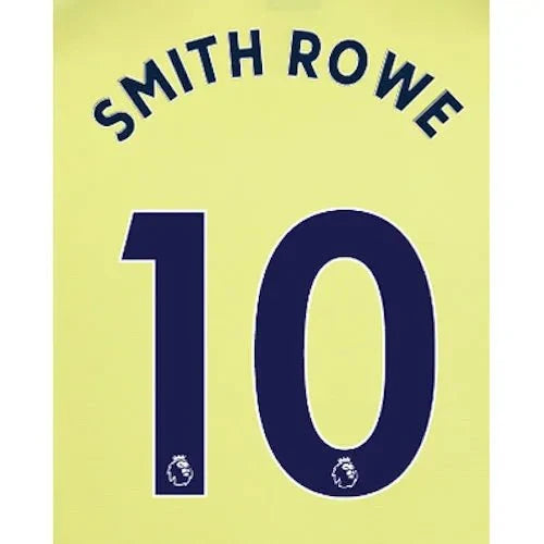 Arsenal 2021/22 Away Smith Rowe #10 Jersey Name Set Navy 1