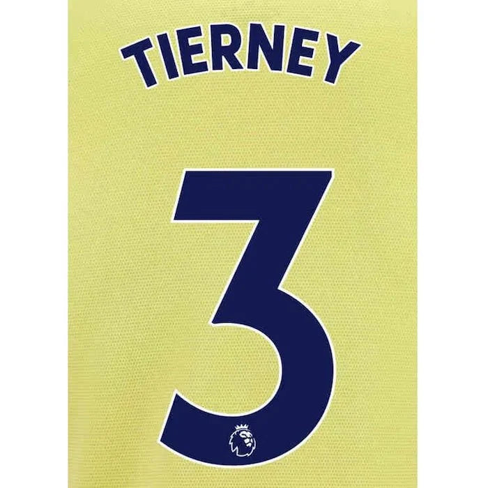 Arsenal 2021/22 Away Tierney #3 Jersey Name Set-Navy 1