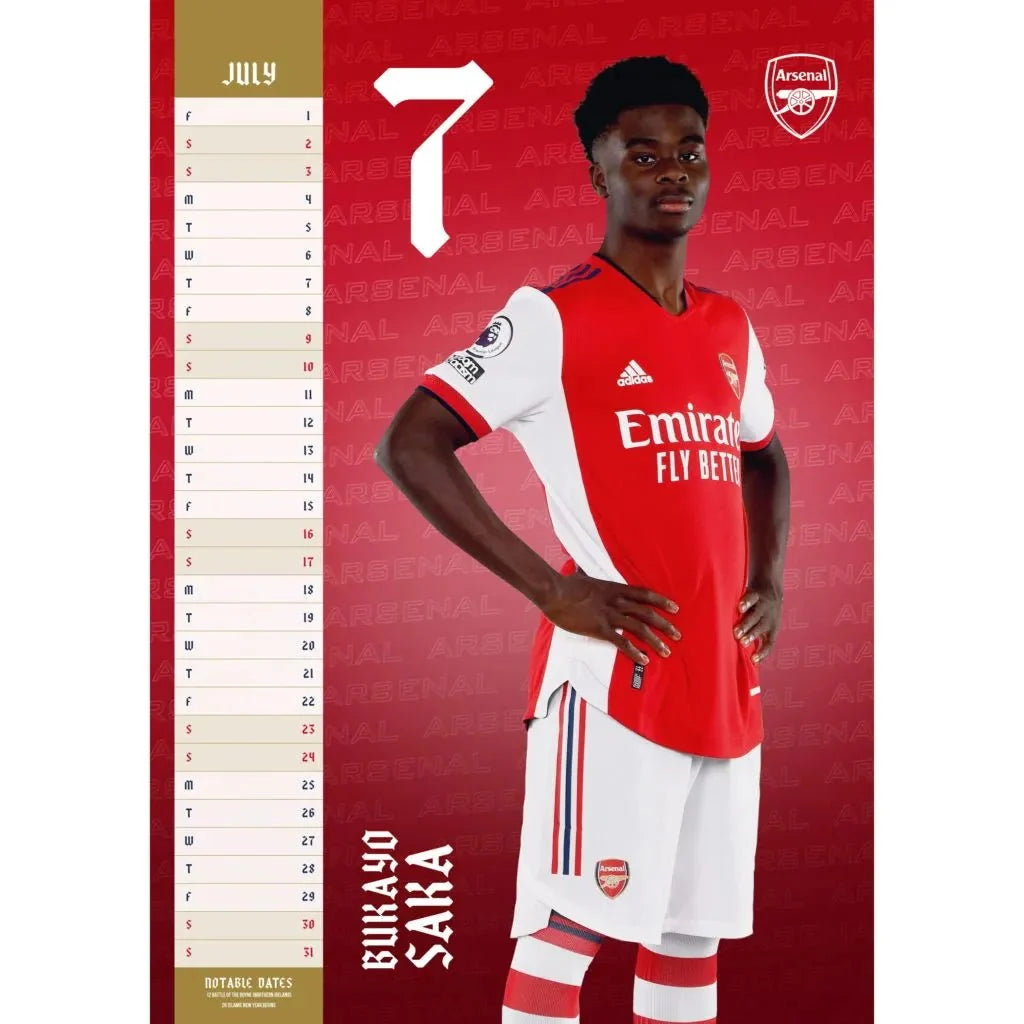 Arsenal 2022 Official Calendar 3